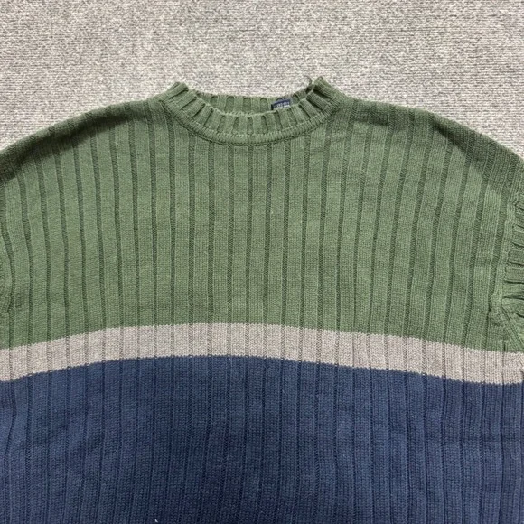 VTG Gap Pullover Knitted Sweater Men's L Multi-color Cotton Blend Y2K Thrashed - Picture 5 of 11